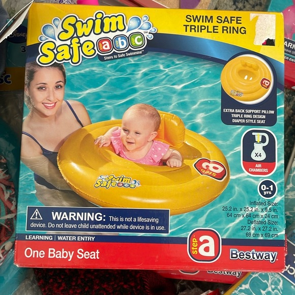 Bestway Swim safe baby triple ring 6-18 mos new in box - Picture 1 of 5